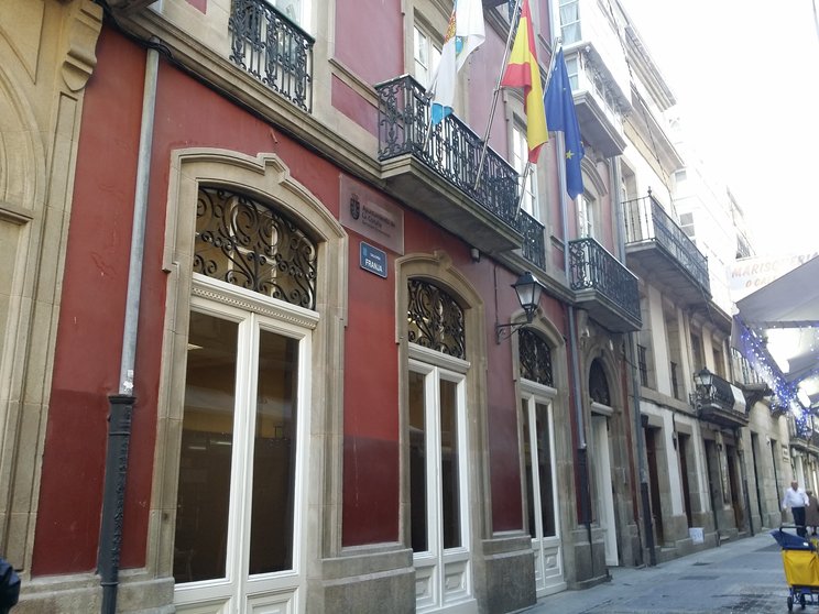 Edificio municipal da rúa da franxa onde están os servizos tributarios do Concello da Coruña