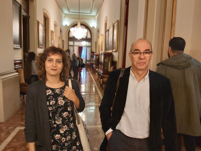 Avia Veira e Francisco Jorquera no Pleno de decembro de 2019