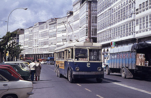 Bus da Compañía de Tranvía dos anos 60 do século pasado