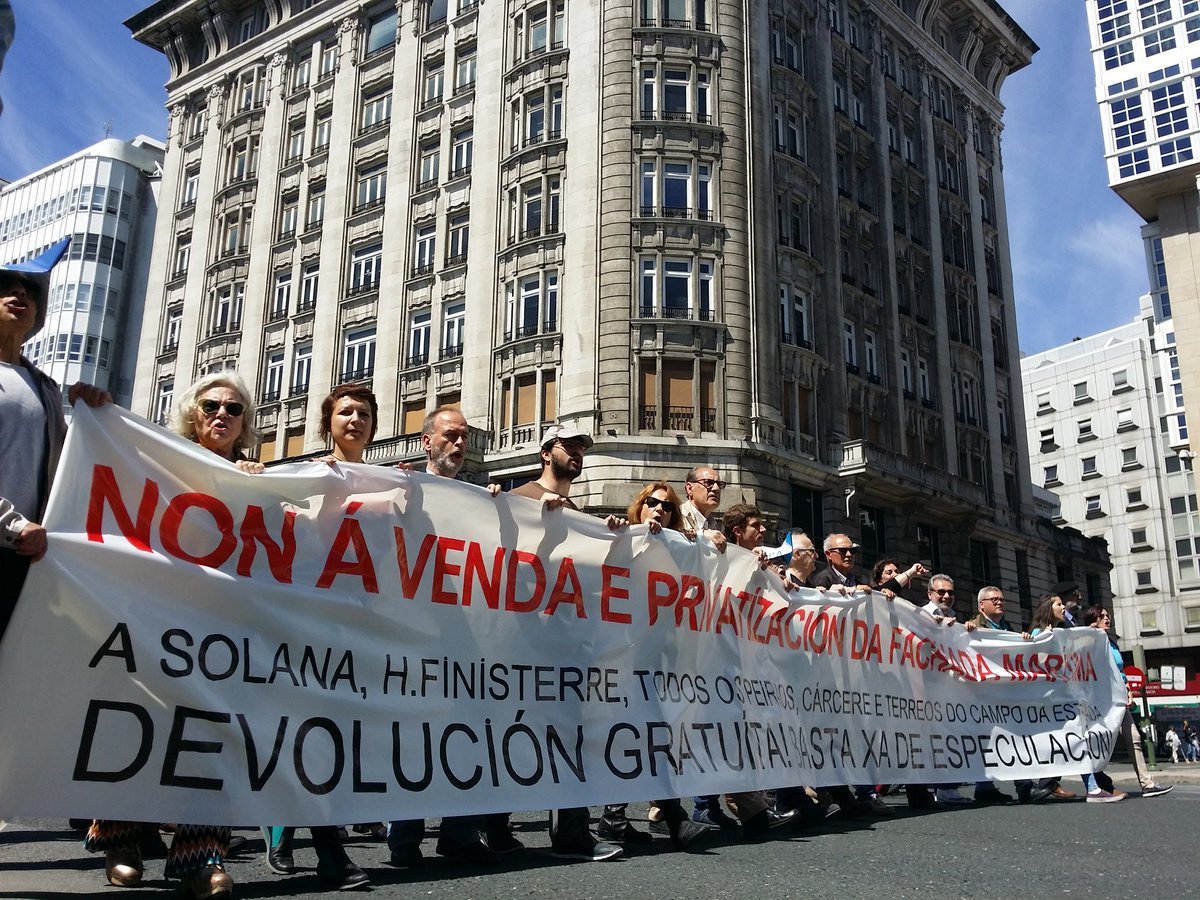 Manifestación da Cadeco en maio de 2017